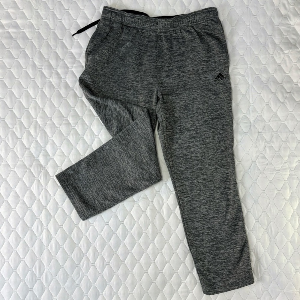 Adidas Sweatpants Womens Large Gray Good Climawarm Fleece Lined‎ Joggers